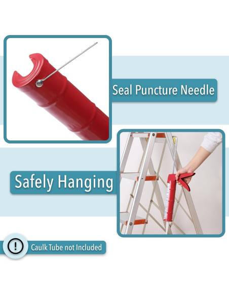 Pistola de Calafateo Bates 10:1, Rojo, 0.50 kg, Manual