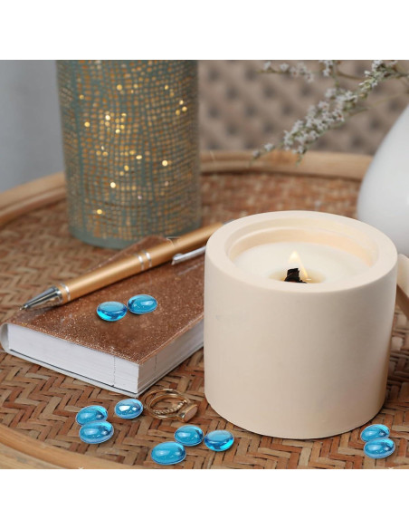 Canicas de vidrio azul FANTIAN 100 piezas 0,45 kg decorativas