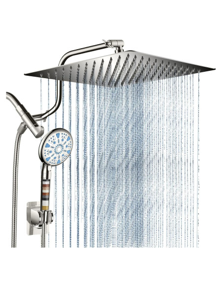 Cabezal de Ducha de Lluvia Cobbe 30.48 cm 3 Vías Niquelado