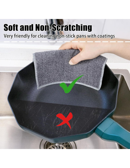 Paños de Alambre de Acero Navona 12 Pcs Doble Capa No Rayante