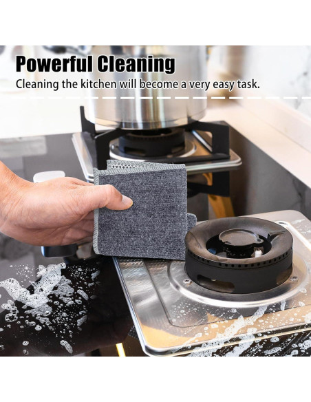 Paños de Alambre de Acero Navona 12 Pcs Doble Capa No Rayante