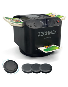 Barajador y Repartidor Automático ZechnoX 2-en-1 Negro