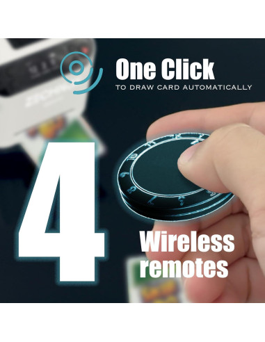 Barajador y Repartidor Automático ZechnoX 2-en-1 Negro