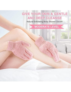 Guantes Exfoliantes Corporales Yiclick - 4 Piezas Azul 2