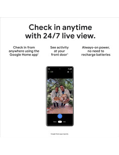 Timbre de Video Google Nest 2 Gen Con Cable Nieve Renovado 2