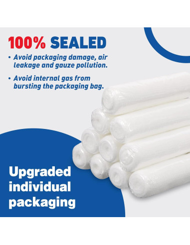 Rollos de Gasa AZEN 10.16 cm x 3.96 m - 90 Unidades