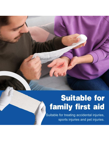 Rollos de Gasa AZEN 10.16 cm x 3.96 m - 90 Unidades