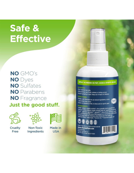 Rocket Pure Desodorante Natural para Pies y Zapatos 118ml - Limón