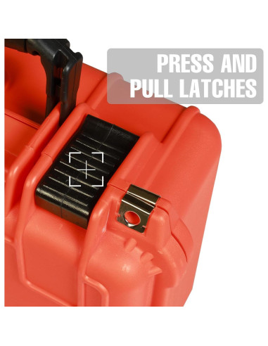 Funda Dura Impermeable para Cámara y Drones ASRTC3530-R Naranja