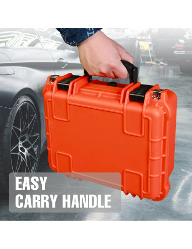 Funda Dura Impermeable para Cámara y Drones ASRTC3530-R Naranja