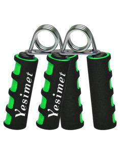 Juego de Fortalecedores de Agarre YESIMET - 2 Unidades Verde