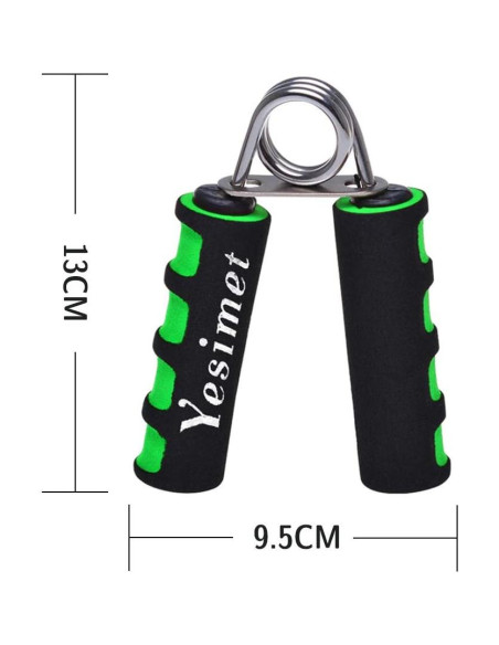 Juego de Fortalecedores de Agarre YESIMET - 2 Unidades Verde