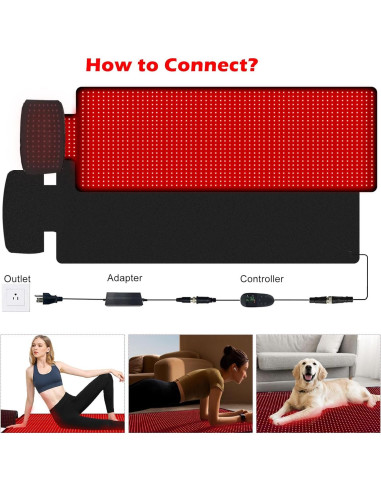 Alfombra de Terapia de Luz Roja Litecare T600 180x60 cm 1560 LEDs