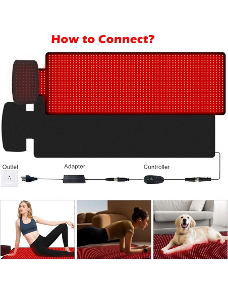 Alfombra de Terapia de Luz Roja Litecare T600 180x60 cm 1560 LEDs