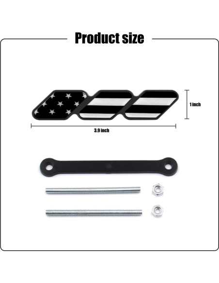 Insignia de Rejilla Tri-Color Jawmoy para Toyota 4Runner Tacoma Tundra