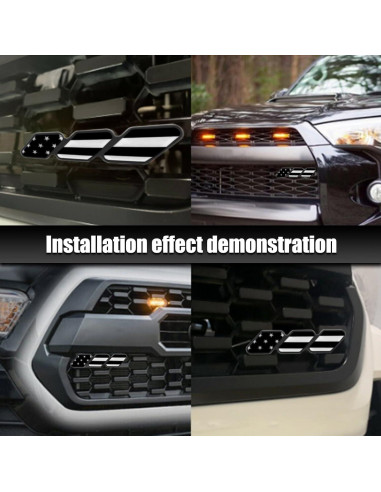 Insignia de Rejilla Tri-Color Jawmoy para Toyota 4Runner Tacoma Tundra