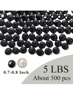 Canicas de vidrio negro FANTIAN 2,27 kg decorativas 2