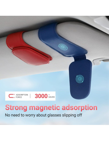 Soporte de Gafas de Sol KanSmart para Visera de Coche - Azul