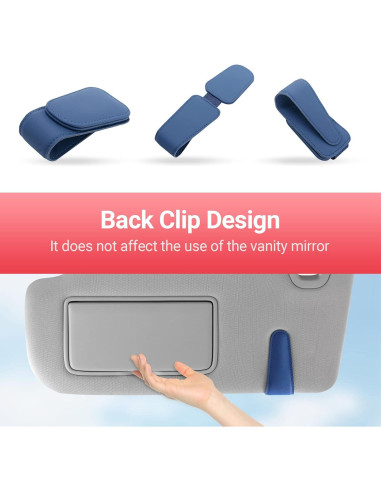 Soporte de Gafas de Sol KanSmart para Visera de Coche - Azul