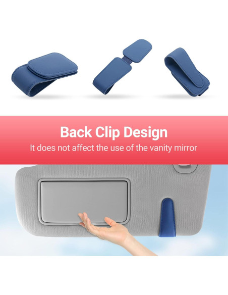 Soporte de Gafas de Sol KanSmart para Visera de Coche - Azul