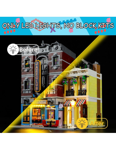 Kit de luces LED Mililier para Lego 10312 Jazz Club