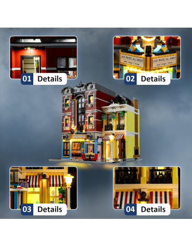 Kit de luces LED Mililier para Lego 10312 Jazz Club