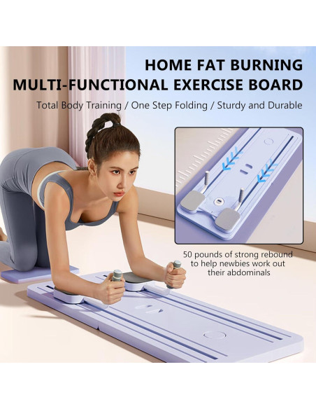 Tabla de Pilates Pafal PFABR113 Multifuncional Púrpura