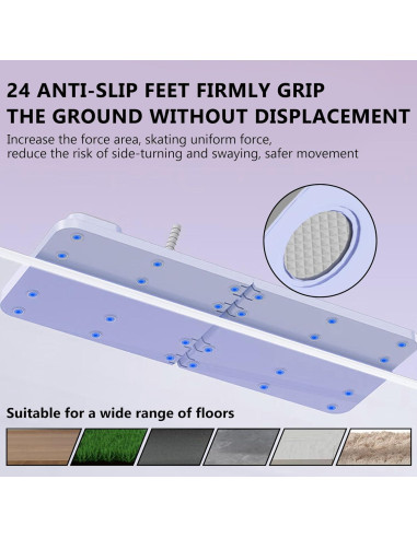 Tabla de Pilates Pafal PFABR113 Multifuncional Púrpura