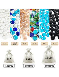 Perlas de Vidrio Rosadas FANTIAN 100 Pcs 0.7-0.8 cm 2