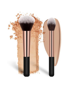 Juego de Brochas de Maquillaje Banidy - Polvo, Iluminador y Rubor