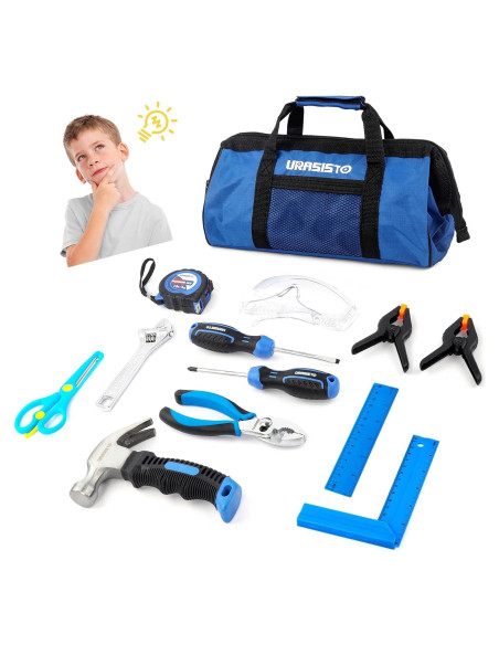 Juego de herramientas reales para niños URASISTO 12 piezas