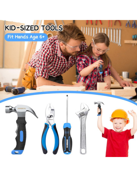 Juego de herramientas reales para niños URASISTO 12 piezas