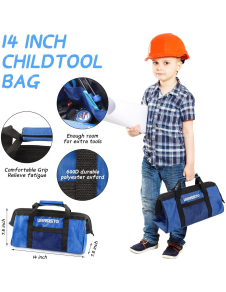 Juego de herramientas reales para niños URASISTO 12 piezas