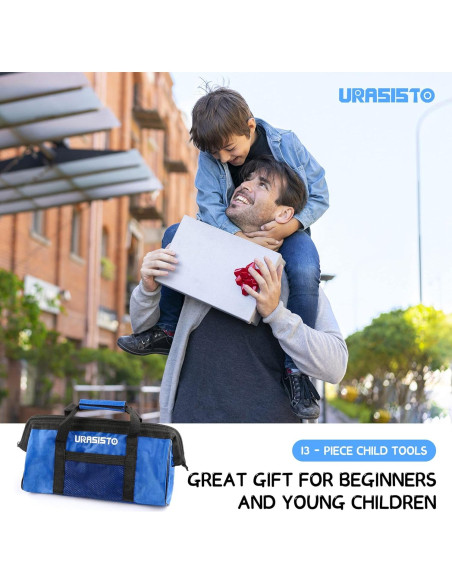Juego de herramientas reales para niños URASISTO 12 piezas