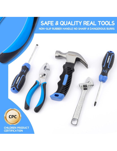 Juego de herramientas reales para niños URASISTO 12 piezas