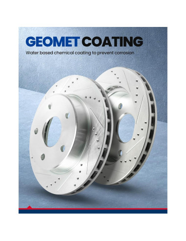 KAX Kit de Freno Trasero 55066+D834 Discos y Pastillas Cerámicas