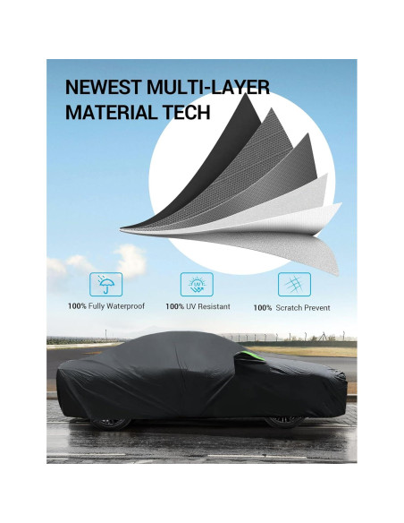 Funda de Coche Proadsy para Toyota Corolla 2019-2025 Impermeable