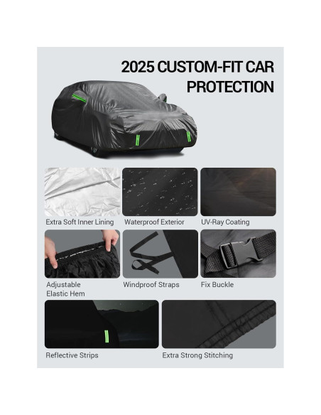 Funda de Coche Proadsy para Toyota Corolla 2019-2025 Impermeable
