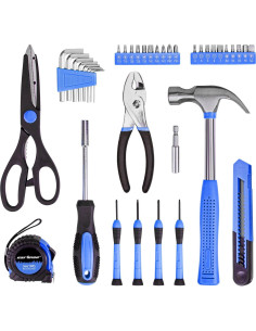 Kit de Herramientas Manuales CARTMAN 39 Piezas con Caja Azul 2