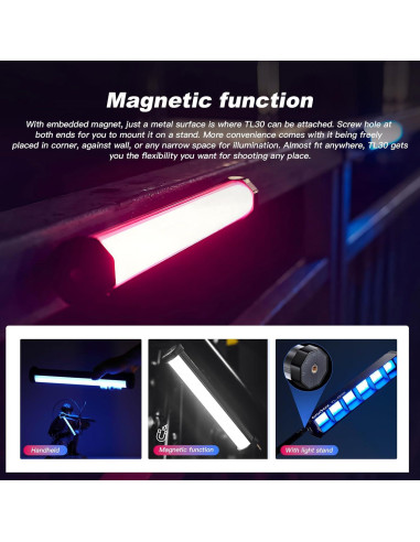 Godox TL30 4Pack Tubos de Luz RGB Portátiles 2700-6500K