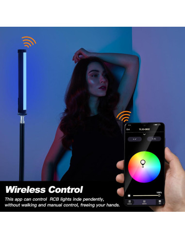 Godox TL30 4Pack Tubos de Luz RGB Portátiles 2700-6500K