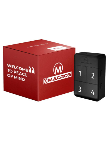 eMACROS Estación Base de Alarma Inalámbrica con Batería Recargable