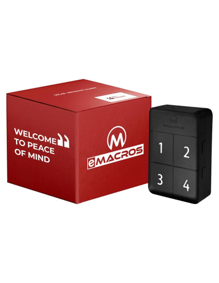 eMACROS Estación Base de Alarma Inalámbrica con Batería Recargable