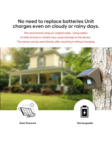 eMACROS Estación Base de Alarma Inalámbrica con Batería Recargable