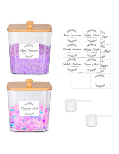 Contenedor de Cápsulas de Lavandería efluky 2 Pack Transparente