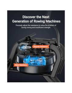 Máquina de Remo MERACH R06 Magnética y de Agua 158.8 kg 2