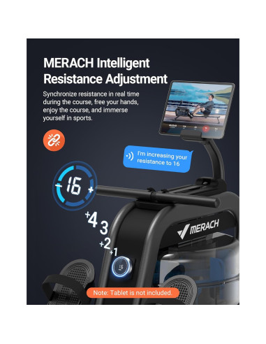 Máquina de Remo MERACH R06 Magnética y de Agua 158.8 kg