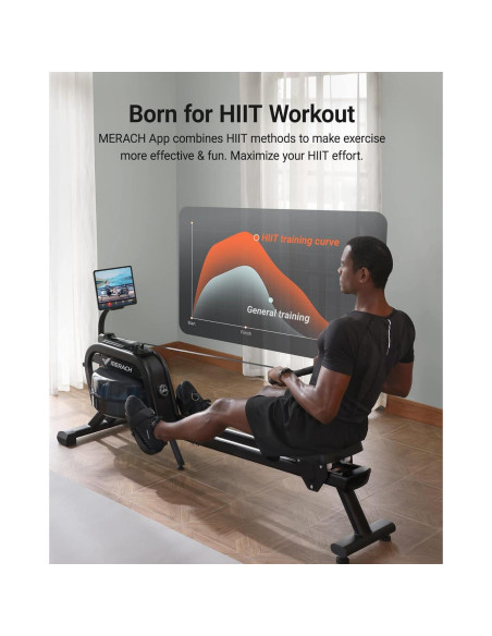 Máquina de Remo MERACH R06 Magnética y de Agua 158.8 kg