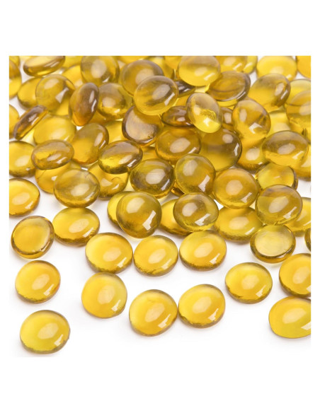 Canicas de Vidrio Planas FUTUREPLUSX 500PCS Ámbar 2,27kg Canicas de Vidrio Planas FUTUREPLUSX 500PCS Ámbar 2,27kg