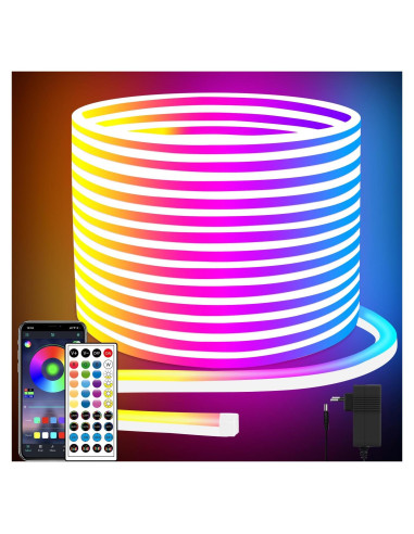 Luces de Neón LED 132FT Segrass RGB Impermeables IP65